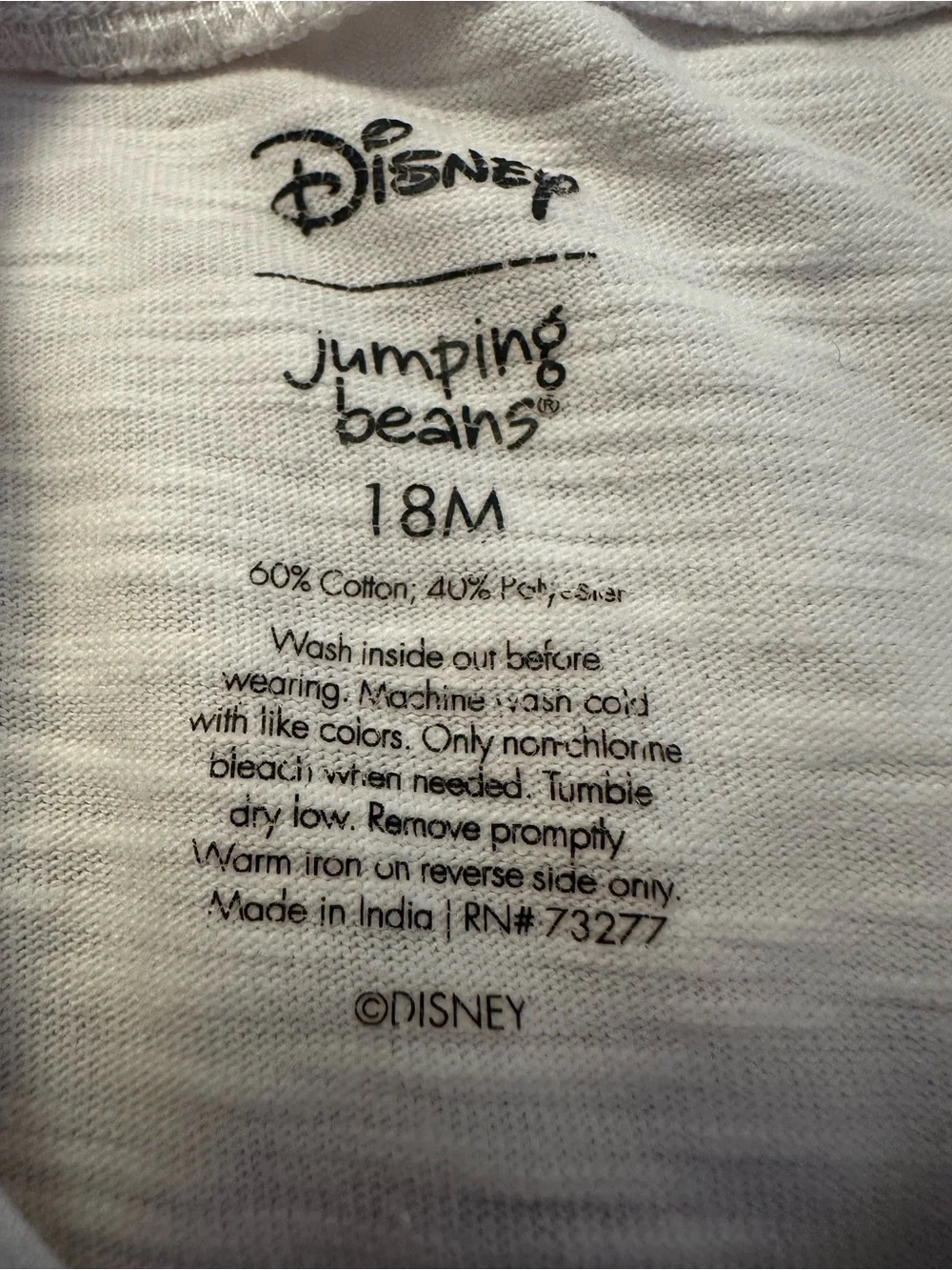 🎀 Disney Minnie Mouse 18M Shirt Bundle 💕 Pink & White ✨ Jumping Beans